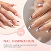 image:imageMelodySusie 2PCS 15ML Nude Builder Nail Base Gel for Nails ThickeningSoak Off UV Extension GelRhinestone Glue in a Bottle for Nail Art Design Gift for Women DIY Manicure at Home 019  2ClearNude019