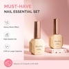 image:imageMelodySusie 2PCS 15ML Nude Builder Nail Base Gel for Nails ThickeningSoak Off UV Extension GelRhinestone Glue in a Bottle for Nail Art Design Gift for Women DIY Manicure at Home 019  2ClearNude018