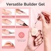 image:imageMelodySusie 2PCS 15ML Nude Builder Nail Base Gel for Nails ThickeningSoak Off UV Extension GelRhinestone Glue in a Bottle for Nail Art Design Gift for Women DIY Manicure at Home 019  20192