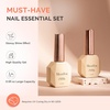 image:imageMelodySusie 2PCS 15ML Nude Builder Nail Base Gel for Nails ThickeningSoak Off UV Extension GelRhinestone Glue in a Bottle for Nail Art Design Gift for Women DIY Manicure at Home 019  2215ML Clear Builder Gel