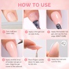 image:imageMelodySusie 2PCS 15ML Nude Builder Nail Base Gel for Nails ThickeningSoak Off UV Extension GelRhinestone Glue in a Bottle for Nail Art Design Gift for Women DIY Manicure at Home 019  2Nude 018Nude 019
