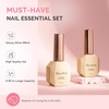 image:imageMelodySusie 2PCS 15ML Nude Builder Nail Base Gel for Nails ThickeningSoak Off UV Extension GelRhinestone Glue in a Bottle for Nail Art Design Gift for Women DIY Manicure at Home 019  2ClearNude Pink104