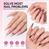 image:imageMelodySusie 2PCS 15ML Nude Builder Nail Base Gel for Nails ThickeningSoak Off UV Extension GelRhinestone Glue in a Bottle for Nail Art Design Gift for Women DIY Manicure at Home 019  2Versatile Pink Nude Builder Gel Set