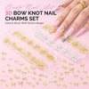 image:imageMelodySusie 3D Nail Charms and Gems 2 Acrylic Boxes Bowknot Golden Silver Alloy Butterfly Bow Nail Art Studs With Tweezer for Y2K Manicure Nails Design Supplies DIY Crafts DecorationGold  Silver