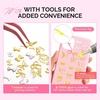 image:imageMelodySusie 3D Nail Charms and Gems 2 Acrylic Boxes Bowknot Golden Silver Alloy Butterfly Bow Nail Art Studs With Tweezer for Y2K Manicure Nails Design Supplies DIY Crafts DecorationGold  Silver