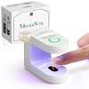 image:imageMelodySusie GelCarousel for Nail Polish Bottle Holder and PocketSized Cordless UV Nail Lamp and 4 in 1 Cuticle Trimmer Set and 2Pcs Nail File Kit
