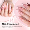 image:imageMelodySusie Milky White Builder Nail Base Gel for Nails Thickening Soak Off UV Extension Gel Rhinestone Nail Glue for Nail Art Design Salon DIY Manicure at Home Gift for Women001Gary Pink027