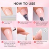 image:imageMelodySusie Milky White Builder Nail Base Gel for Nails Thickening Soak Off UV Extension Gel Rhinestone Nail Glue for Nail Art Design Salon DIY Manicure at Home Gift for Women001Elegant Nude Builder Gel Set