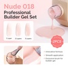 image:imageMelodySusie Milky White Builder Nail Base Gel for Nails Thickening Soak Off UV Extension Gel Rhinestone Nail Glue for Nail Art Design Salon DIY Manicure at Home Gift for Women001Nude 0182