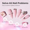 image:imageMelodySusie Milky White Builder Nail Base Gel for Nails Thickening Soak Off UV Extension Gel Rhinestone Nail Glue for Nail Art Design Salon DIY Manicure at Home Gift for Women001Milky Pink015