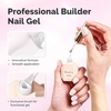 image:imageMelodySusie Milky White Builder Nail Base Gel for Nails Thickening Soak Off UV Extension Gel Rhinestone Nail Glue for Nail Art Design Salon DIY Manicure at Home Gift for Women001Milky White086