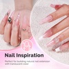 image:imageMelodySusie Milky White Builder Nail Base Gel for Nails Thickening Soak Off UV Extension Gel Rhinestone Nail Glue for Nail Art Design Salon DIY Manicure at Home Gift for Women001Milky Pink015