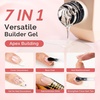 image:imageMelodySusie Milky White Builder Nail Base Gel for Nails Thickening Soak Off UV Extension Gel Rhinestone Nail Glue for Nail Art Design Salon DIY Manicure at Home Gift for Women001AClear Builder GelTopcoat