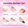 image:imageMelodySusie Milky White Builder Nail Base Gel for Nails Thickening Soak Off UV Extension Gel Rhinestone Nail Glue for Nail Art Design Salon DIY Manicure at Home Gift for Women001Milky Pink015