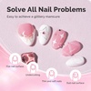image:imageMelodySusie Milky White Builder Nail Base Gel for Nails Thickening Soak Off UV Extension Gel Rhinestone Nail Glue for Nail Art Design Salon DIY Manicure at Home Gift for Women001Rose Pink028
