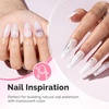 image:imageMelodySusie Milky White Builder Nail Base Gel for Nails Thickening Soak Off UV Extension Gel Rhinestone Nail Glue for Nail Art Design Salon DIY Manicure at Home Gift for Women001Milky White086