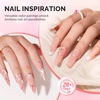 image:imageMelodySusie Milky White Builder Nail Base Gel for Nails Thickening Soak Off UV Extension Gel Rhinestone Nail Glue for Nail Art Design Salon DIY Manicure at Home Gift for Women001012018019