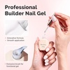 image:imageMelodySusie Milky White Builder Nail Base Gel for Nails Thickening Soak Off UV Extension Gel Rhinestone Nail Glue for Nail Art Design Salon DIY Manicure at Home Gift for Women001White001