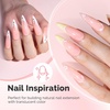 image:imageMelodySusie Milky White Builder Nail Base Gel for Nails Thickening Soak Off UV Extension Gel Rhinestone Nail Glue for Nail Art Design Salon DIY Manicure at Home Gift for Women001Pink012