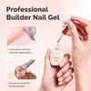 image:imageMelodySusie Milky White Builder Nail Base Gel for Nails Thickening Soak Off UV Extension Gel Rhinestone Nail Glue for Nail Art Design Salon DIY Manicure at Home Gift for Women00119
