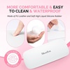 image:imageMelodySusie Nail Arm Rest and Nail Art Tools Storage Box with 18 Holes amp 7 Compartments
