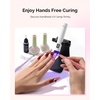 image:imageMelodySusie Nail Lamp Stand amp Holder for Flash Cure Handheld UV Light  HandsFree Rotation Stand for Painting Nails Rhinestones amp Gel FoldableBlack