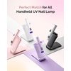image:imageMelodySusie Nail Lamp Stand amp Holder for Flash Cure Handheld UV Light  HandsFree Rotation Stand for Painting Nails Rhinestones amp Gel FoldablePink
