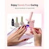 image:imageMelodySusie Nail Lamp Stand amp Holder for Flash Cure Handheld UV Light  HandsFree Rotation Stand for Painting Nails Rhinestones amp Gel FoldablePink