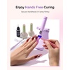 image:imageMelodySusie Nail Lamp Stand amp Holder for Flash Cure Handheld UV Light  HandsFree Rotation Stand for Painting Nails Rhinestones amp Gel FoldablePurple