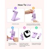 image:imageMelodySusie Nail Lamp Stand amp Holder for Flash Cure Handheld UV Light  HandsFree Rotation Stand for Painting Nails Rhinestones amp Gel FoldablePurple