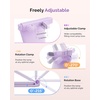 image:imageMelodySusie Nail Lamp Stand amp Holder for Flash Cure Handheld UV Light  HandsFree Rotation Stand for Painting Nails Rhinestones amp Gel FoldablePurple