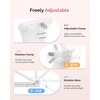 image:imageMelodySusie Nail Lamp Stand amp Holder for Flash Cure Handheld UV Light  HandsFree Rotation Stand for Painting Nails Rhinestones amp Gel FoldableWhite