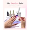 image:imageMelodySusie Nail Lamp Stand amp Holder for Flash Cure Handheld UV Light  HandsFree Rotation Stand for Painting Nails Rhinestones amp Gel FoldableWhite