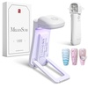 image:imageMelodySusie Nail Stand for Press Ons with Cordless UV Nail Lamp with FoldOut Stand