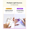 image:imageMelodySusie Nail Stand for Press Ons with Cordless UV Nail Lamp with FoldOut Stand