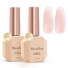 image:imageMelodySusie 2PCS 15ML Nude Builder Nail Base Gel for Nails ThickeningSoak Off UV Extension GelRhinestone Glue in a Bottle for Nail Art Design Gift for Women DIY Manicure at Home 019  20192