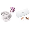 image:imageMelodySusie Nail Arm Rest and Nail Art Tools Storage Box with 18 Holes amp 7 Compartments