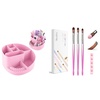 image:imageMelodySusie Pink Acrylic Nail Tools Storage Box and 3Pcs Acrylic Nail Brush Set