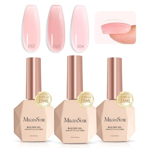 image:imageMelodySusie Milky White Builder Nail Base Gel for Nails Thickening Soak Off UV Extension Gel Rhinestone Nail Glue for Nail Art Design Salon DIY Manicure at Home Gift for Women001012027104