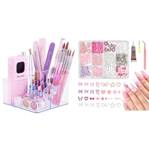 image:imageMelodySusie Nail Drill Holder and 3D Mixed Nail Charms and Gems