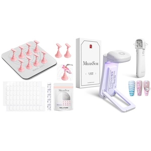 image:imageMelodySusie Nail Stand for Press Ons with Cordless UV Nail Lamp with FoldOut Stand