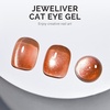 image:imageMelodySusie Jeweliver Cat Eye Gel Nail Polish 05 Fl Oz Brown Glitter Holographic Magnetic Nail Polish with Magnet UV Nail Polish for Nail Art Manicure Salon DIY at Home C68Orange BrownC68