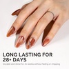 image:imageMelodySusie Jeweliver Cat Eye Gel Nail Polish 05 Fl Oz Brown Glitter Holographic Magnetic Nail Polish with Magnet UV Nail Polish for Nail Art Manicure Salon DIY at Home C68Orange BrownC68