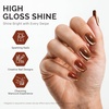 image:imageMelodySusie Jeweliver Cat Eye Gel Nail Polish 05 Fl Oz Brown Glitter Holographic Magnetic Nail Polish with Magnet UV Nail Polish for Nail Art Manicure Salon DIY at Home C68BrownC6692