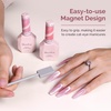 image:imageMelodySusie Jeweliver Cat Eye Gel Nail Polish 05 Fl Oz Brown Glitter Holographic Magnetic Nail Polish with Magnet UV Nail Polish for Nail Art Manicure Salon DIY at Home C6812PCS