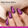 image:imageMelodySusie Jeweliver Cat Eye Gel Nail Polish 05 Fl Oz Brown Glitter Holographic Magnetic Nail Polish with Magnet UV Nail Polish for Nail Art Manicure Salon DIY at Home C689D Chameleon Pink 1601