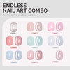 image:imageMelodySusie Jeweliver Cat Eye Gel Nail Polish 05 Fl Oz Brown Glitter Holographic Magnetic Nail Polish with Magnet UV Nail Polish for Nail Art Manicure Salon DIY at Home C68ABright SilverG1081