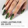 image:imageMelodySusie Jeweliver Cat Eye Gel Nail Polish 05 Fl Oz Brown Glitter Holographic Magnetic Nail Polish with Magnet UV Nail Polish for Nail Art Manicure Salon DIY at Home C68Dark GreenC3108