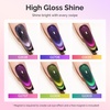 image:imageMelodySusie Jeweliver Cat Eye Gel Nail Polish 05 Fl Oz Brown Glitter Holographic Magnetic Nail Polish with Magnet UV Nail Polish for Nail Art Manicure Salon DIY at Home C689D Chameleon