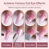 image:imageMelodySusie Jeweliver Cat Eye Gel Nail Polish 05 Fl Oz Brown Glitter Holographic Magnetic Nail Polish with Magnet UV Nail Polish for Nail Art Manicure Salon DIY at Home C6812PCS